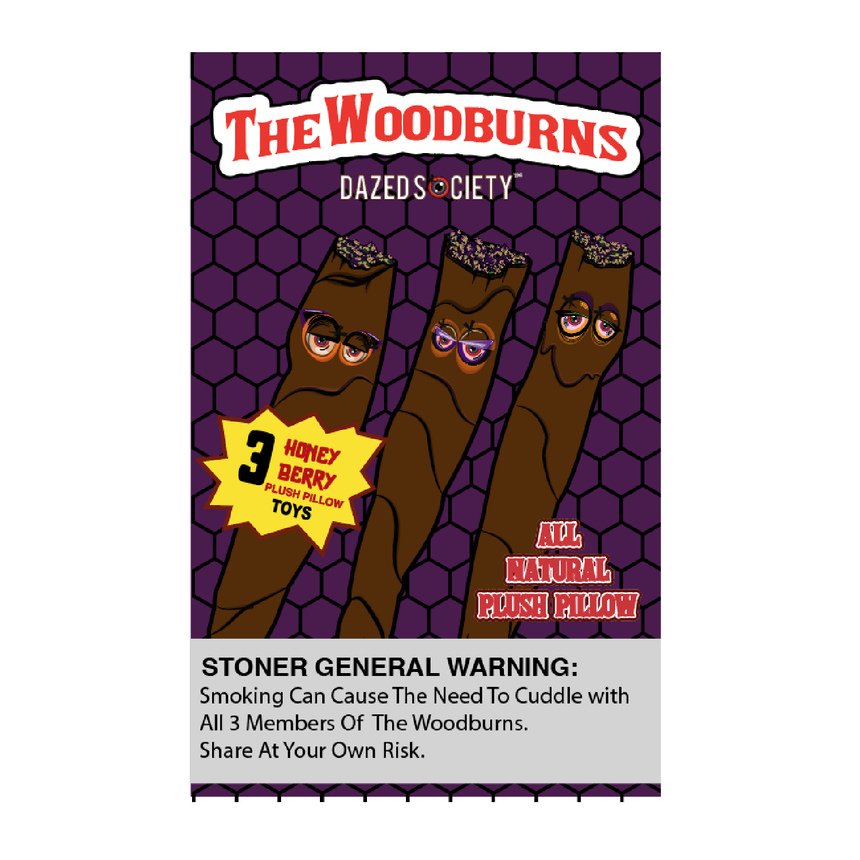 The Woodburns 3 pack backwoods plush toy pillows